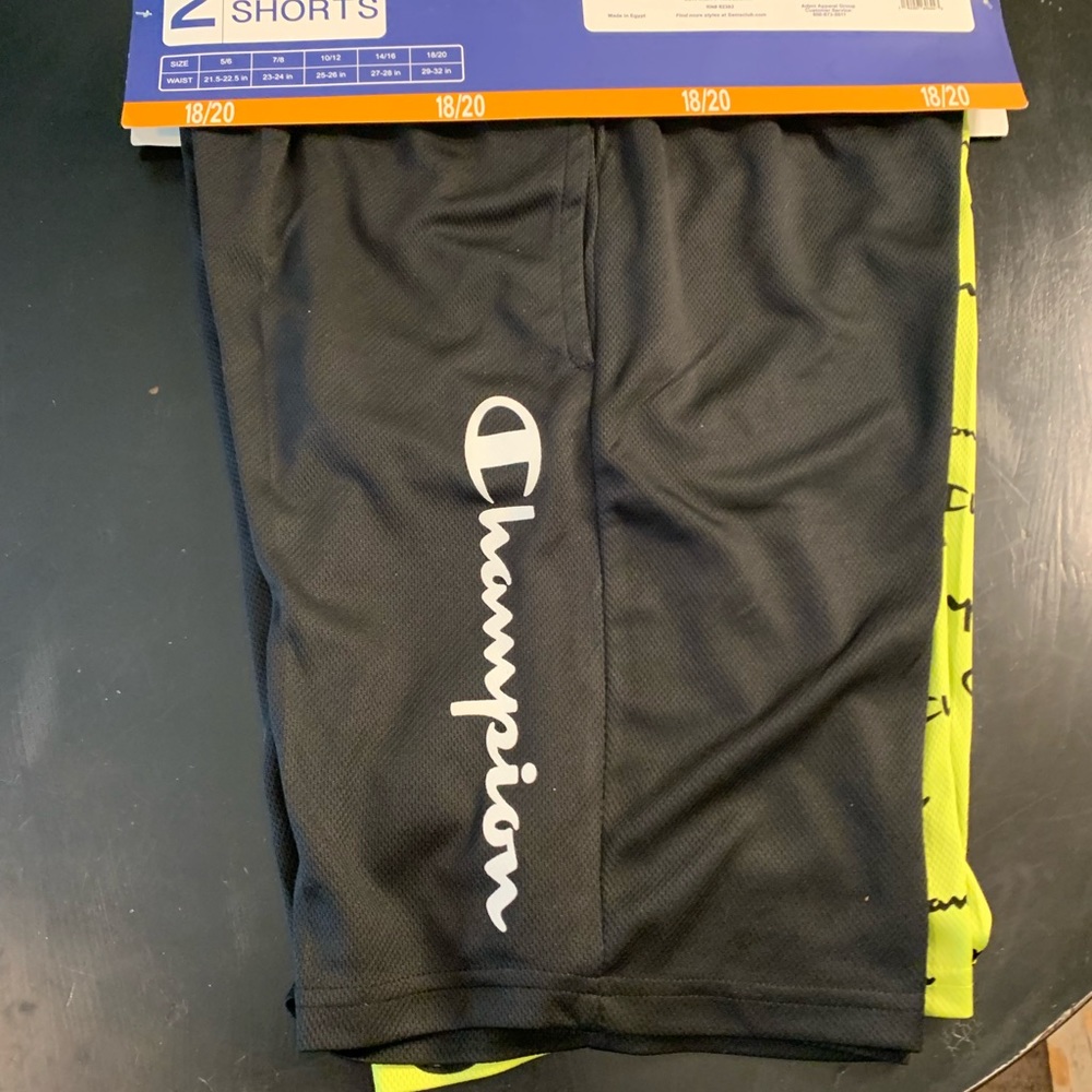Champion 2pack boys Shorts size 18-20 Brand New
